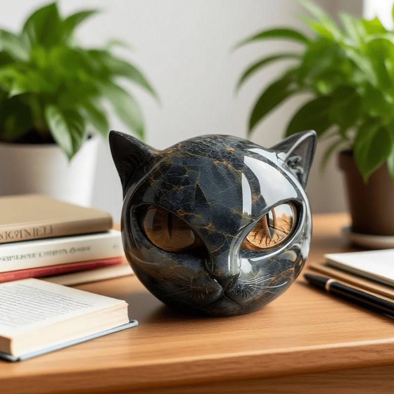 Decor : Miniature Resin Cat Decor Sculpture in van Vandaliamo