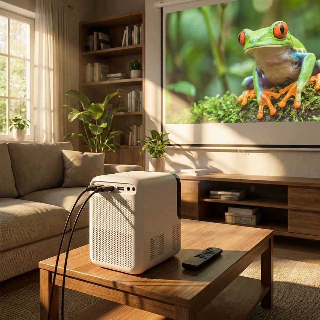 Home Decor : Mini HD Home Theater Projector - Portable in van Vandaliamo