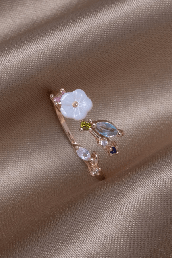 Ring : Blossom Ring in Rosegold van Vandaliamo