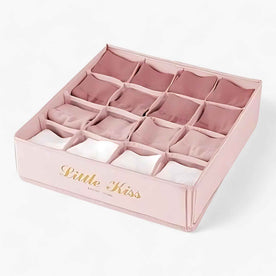 Home & Garden : Foldable Fabric Drawer Organizer in 16 compartments pink van Vandaliamo