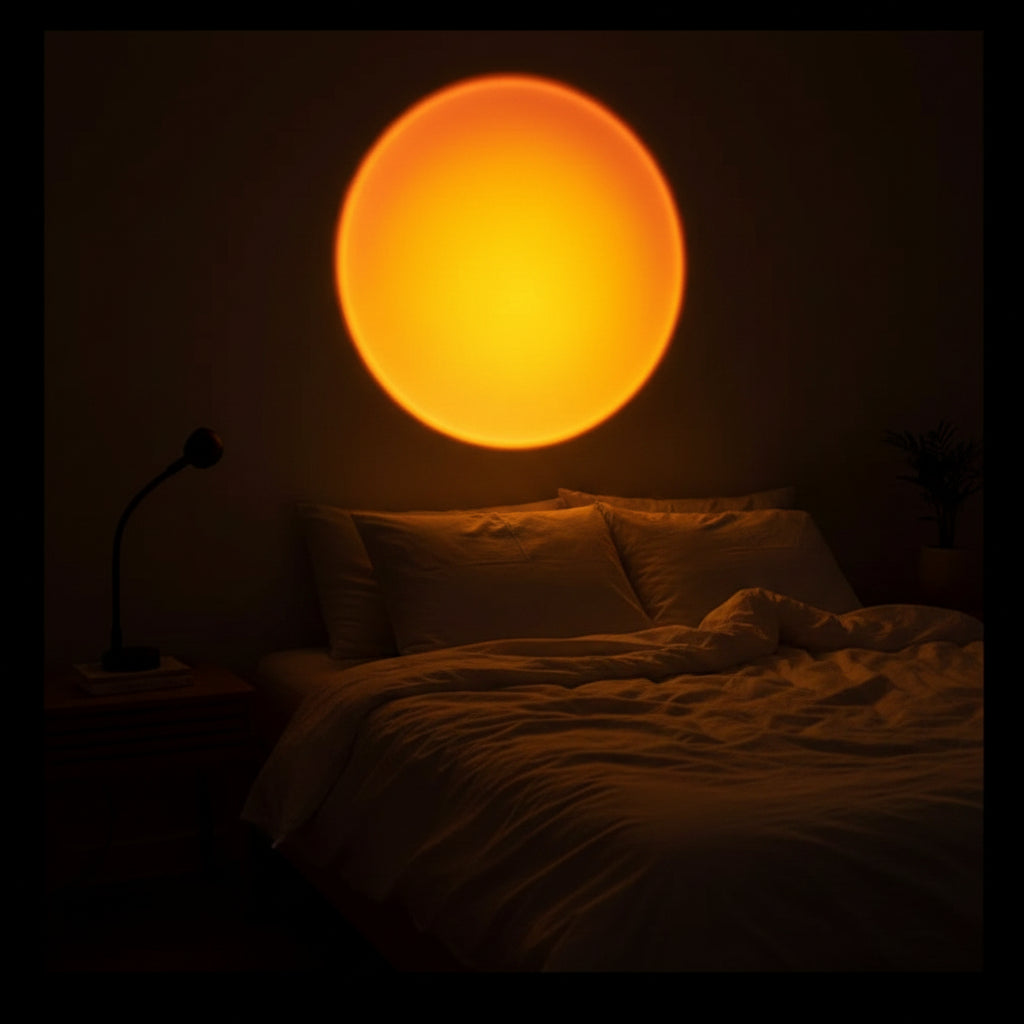 Projection Ambient Lamp : Sunset Projection Lamp – Rainbow Prism Ambient Light in van Vanda Liamo