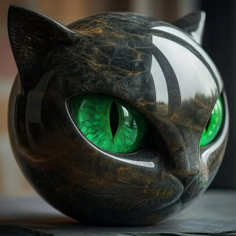 Decor : Miniature Resin Cat Decor Sculpture in van Vandaliamo