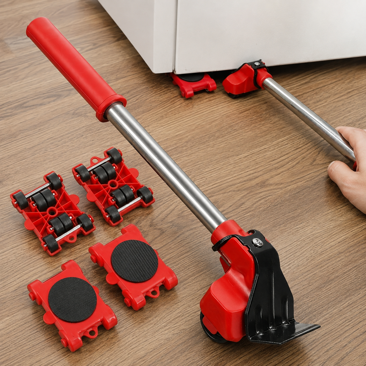 Heavy-Duty Furniture Lifter Tool Set with 360° Rotating Mover Sliders
