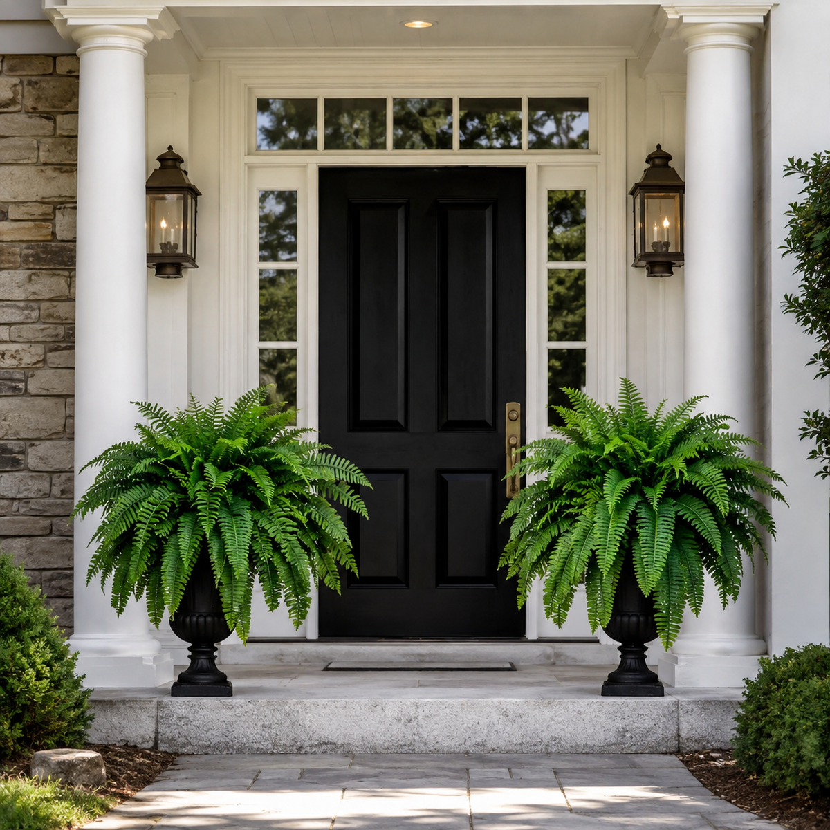 UV-Resistant Lifelike Artificial Boston Fern