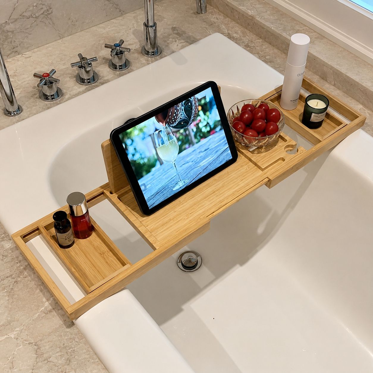 Adjustable Wooden Bath Tray