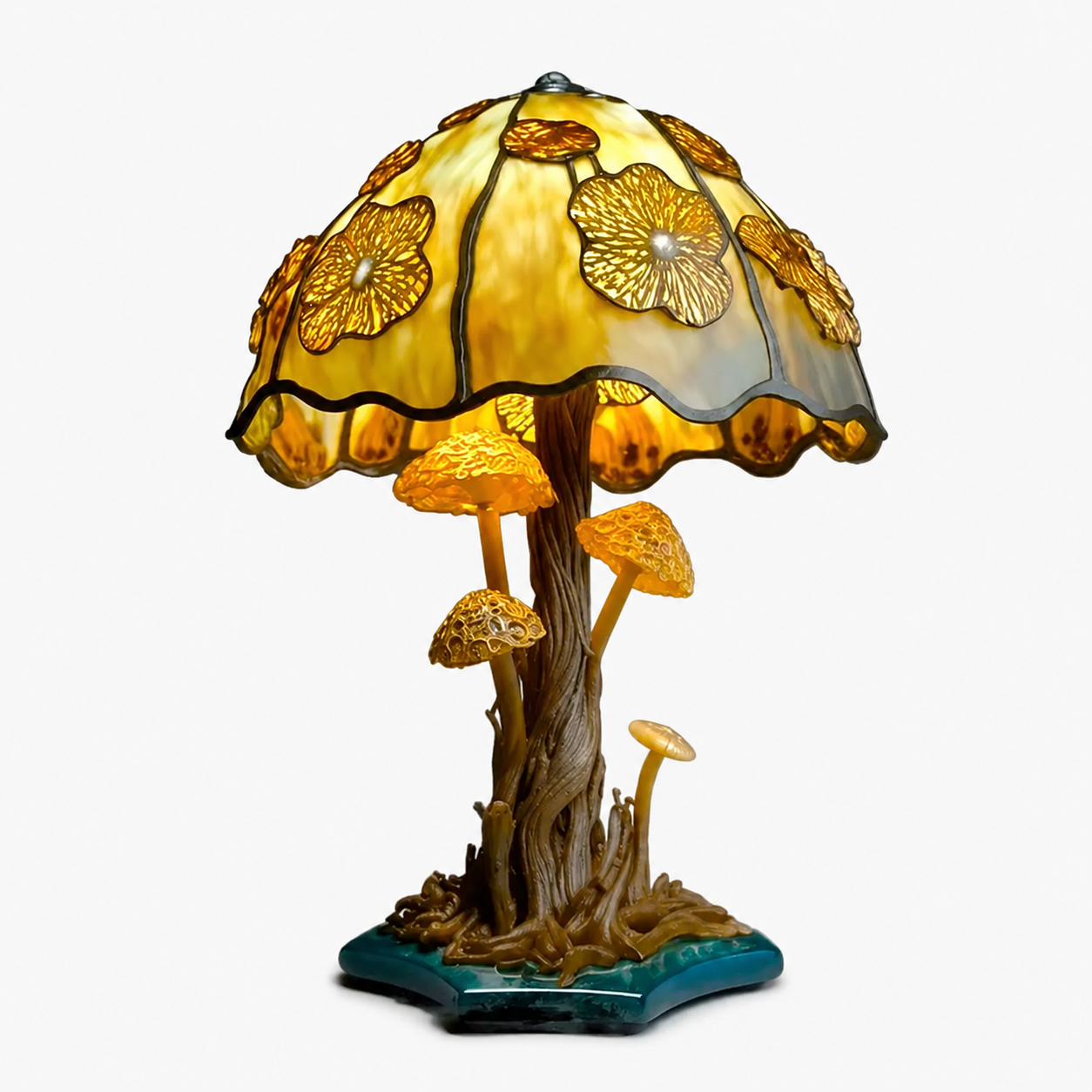 Handcrafted Stained Glass Table Lamp