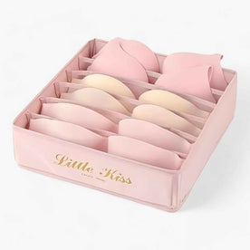 Home & Garden : Foldable Fabric Drawer Organizer in 6 compartments pink van Vandaliamo