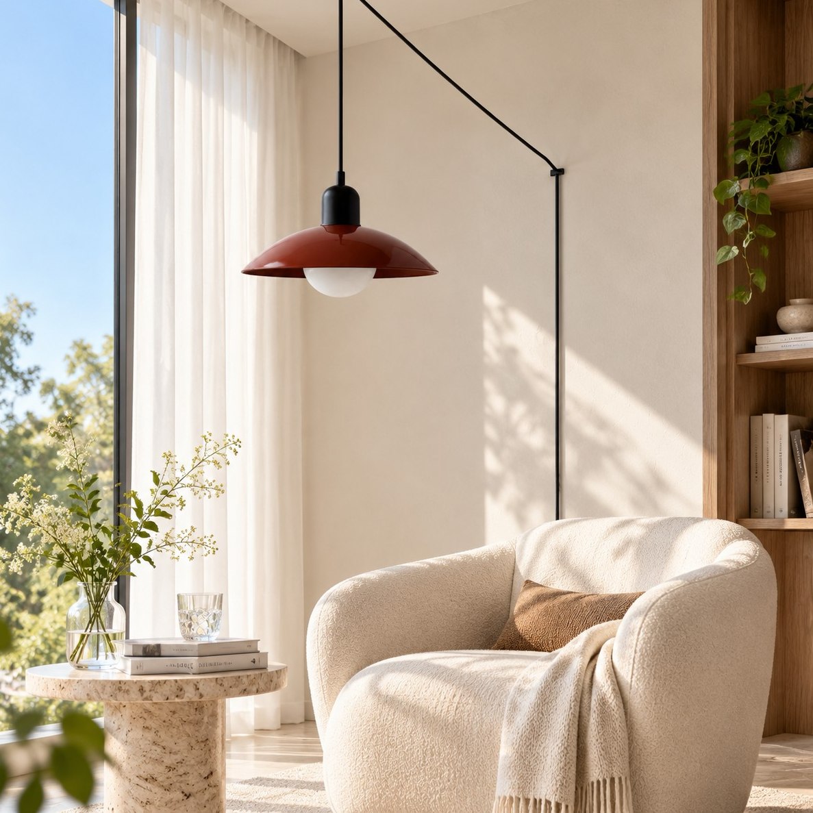 Home Decor : Mid Century Bauhaus Plug-In Pendant Light in van Vandaliamo
