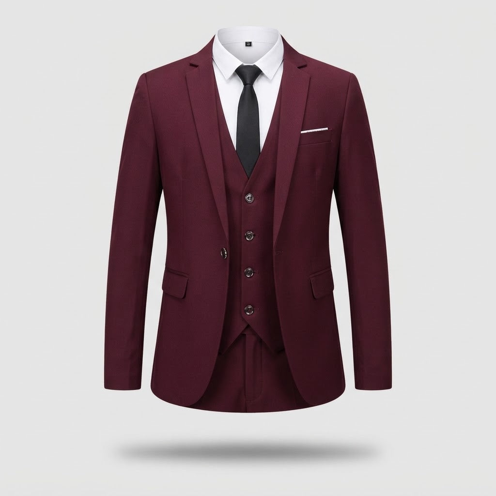 Menswear/Suits : Men's Three-Piece Suit - Two-Button Classic Cut in van Vanda Liamo