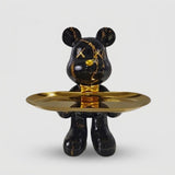 Decorative Bear Storage Tray Figurine