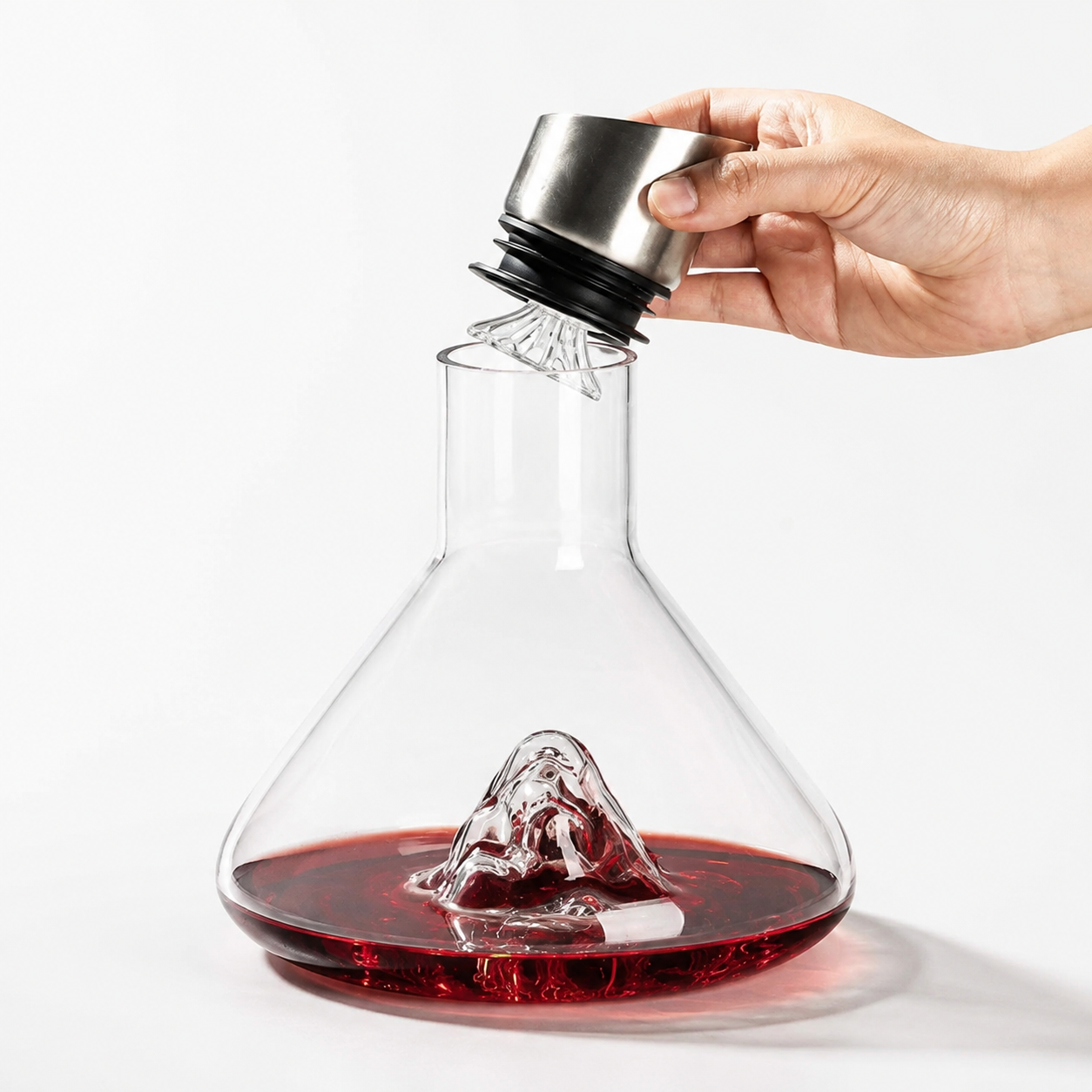 1500ml Crystal Wine Decanter with 12-Channel Aeration System