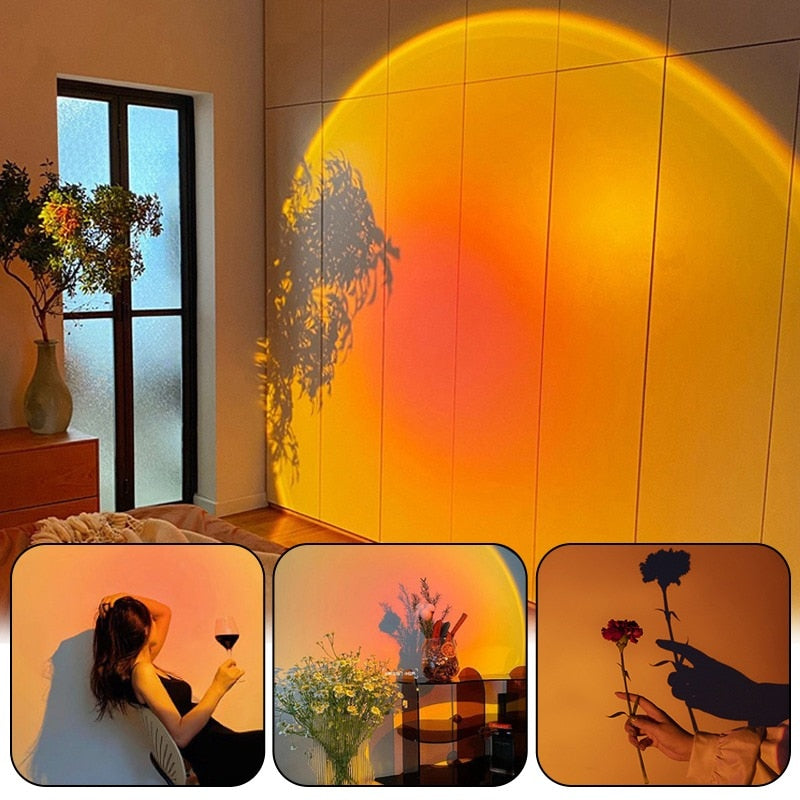 Projection Ambient Lamp : Sunset Projection Lamp – Rainbow Prism Ambient Light in van Vanda Liamo