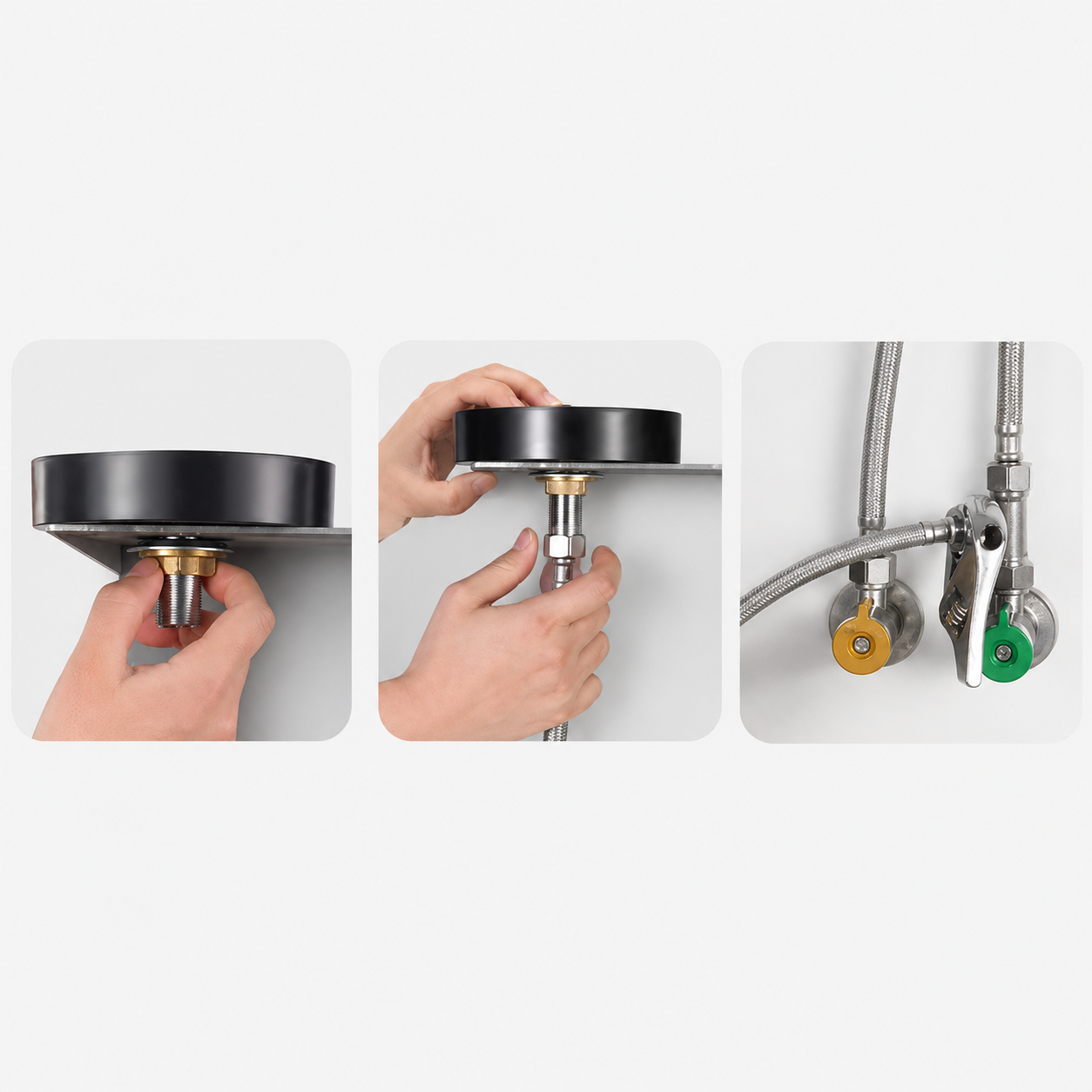 High-Pressure Kitchen Sink Glass and Cup Rinser