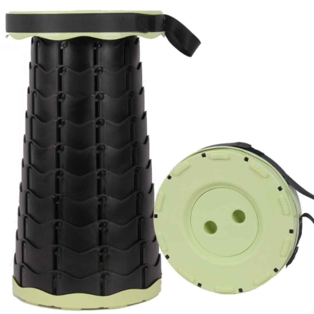 house & garden : Foldable stool with 4 seat heights in Mixed colors Green van Vandaliamo