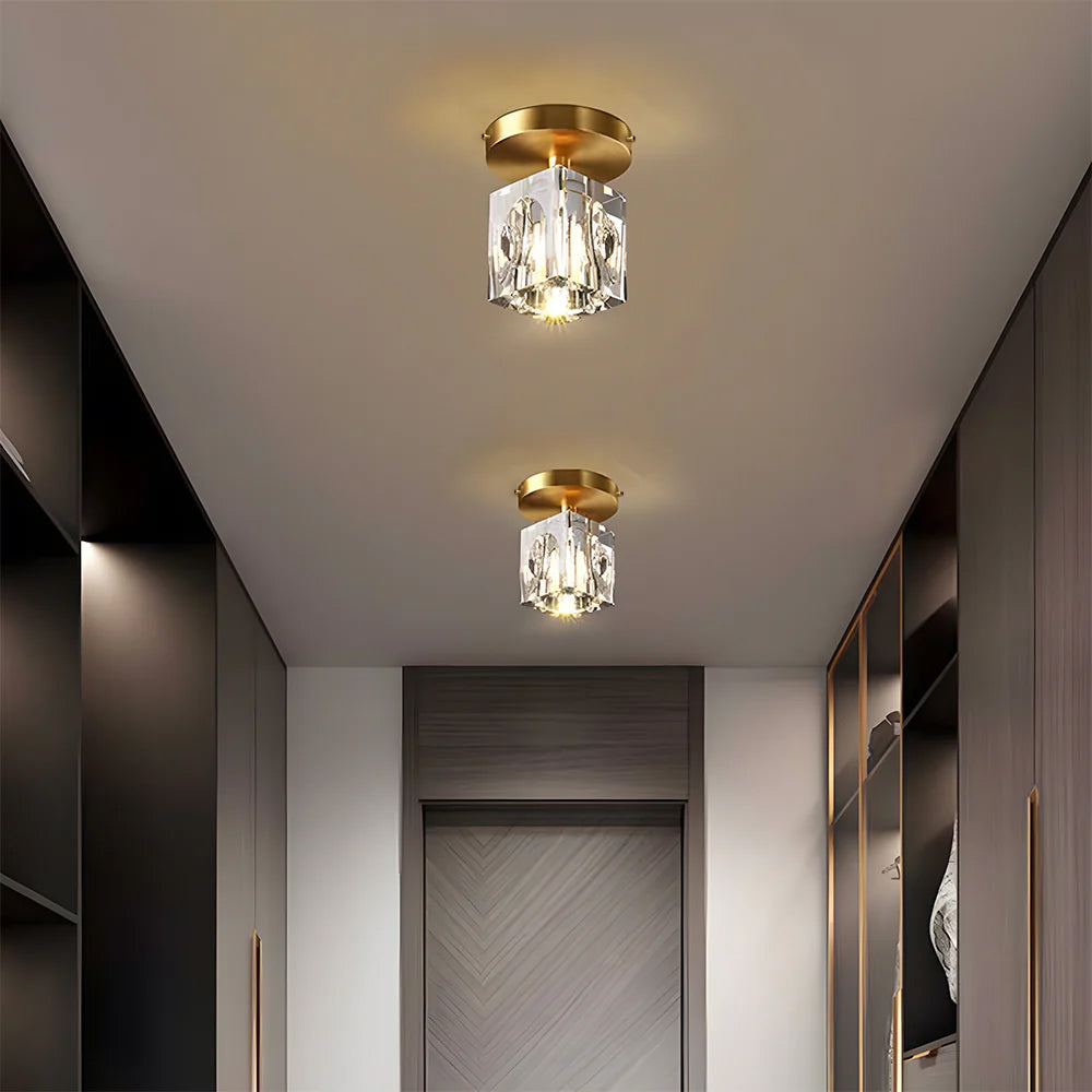 Geometric Crystal Ceiling Lamp