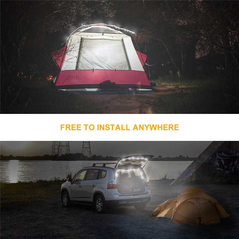 LED Strip Light : Portable Camping LED Strip Light – Waterproof, USB Rechargeable in van Vanda Liamo
