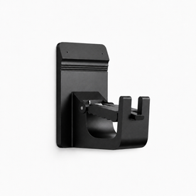 storage : No-Drill Curtain Rod Brackets (Pair) in Black van Vandaliamo
