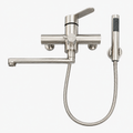 Wall-Mounted Kitchen Faucet with Hand Shower