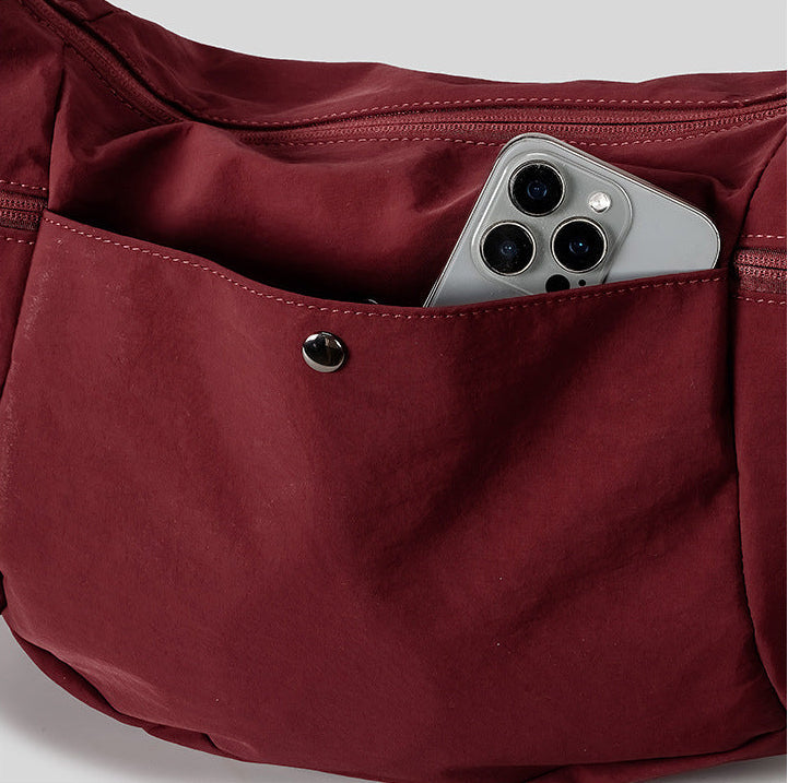Hobo Bag : Crescent Moon Hobo Bag – Sculptural Curved Shoulder Bag in van Vanda Liamo
