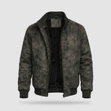 Men's Zip Jacket - Rugged Hip-Length Winter Coat