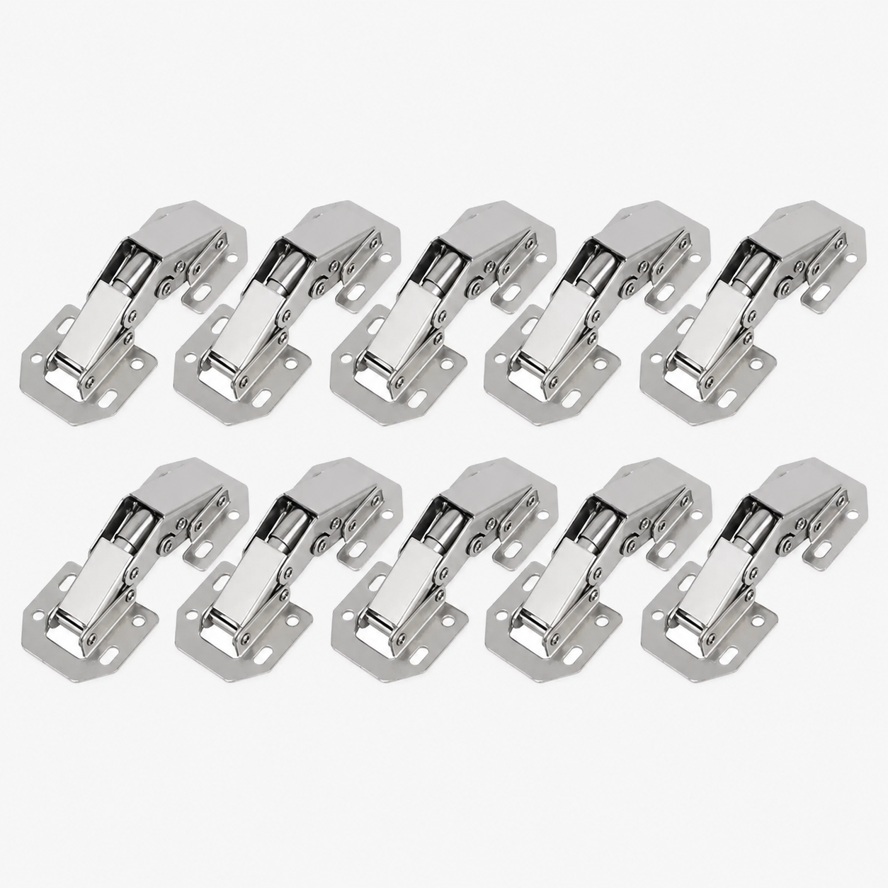 Soft-Close Frameless Cabinet Hinges (10 Pieces)