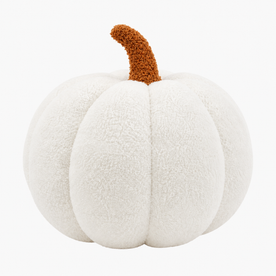 Gifts – Seasonal – Halloween : Plush Pumpkin Decorative Pillow - Soft Autumn and Halloween Decoration in White van Vandaliamo
