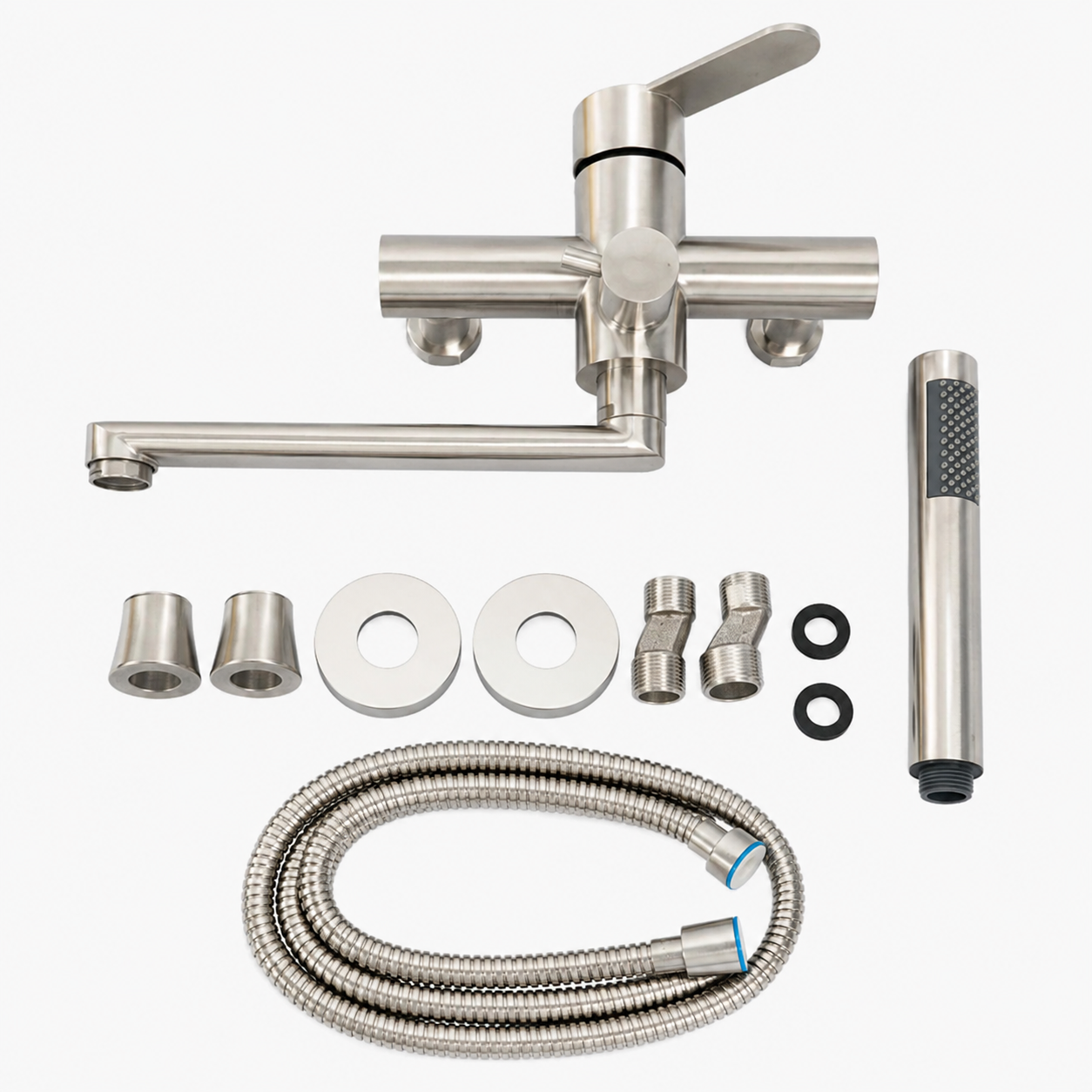 Robinet de cuisine : Wall-Mounted Kitchen Faucet with Hand Shower in van Vandaliamo