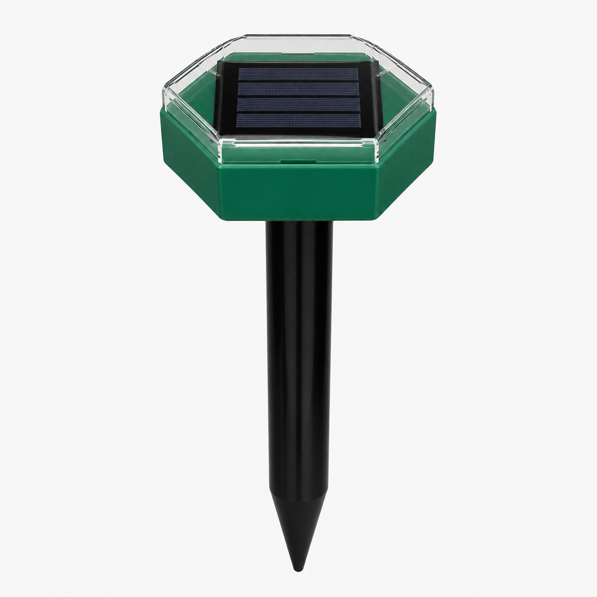 Solar-Powered Ultrasonic Mole & Pest Repeller Spikes (4-Pack)