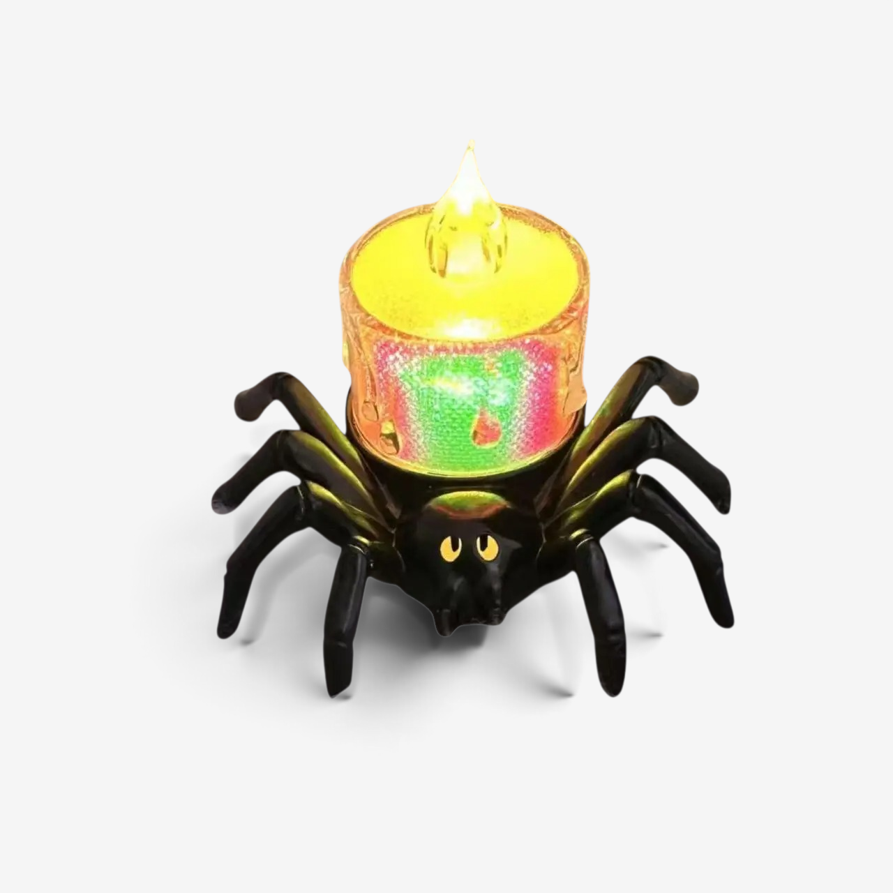 Gifts – Seasonal – Halloween : Spider-Shaped Decorative Halloween Candle Holder in Spider Colorful Transparent Candle van Vandaliamo