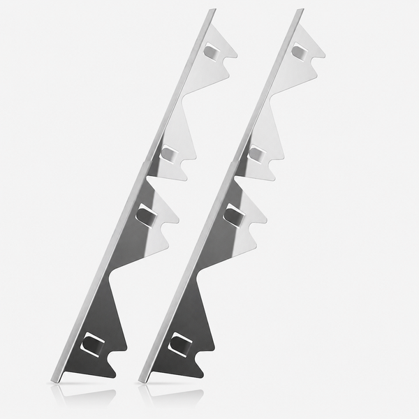 Stainless Steel Stove Gap Covers (2 Pieces)