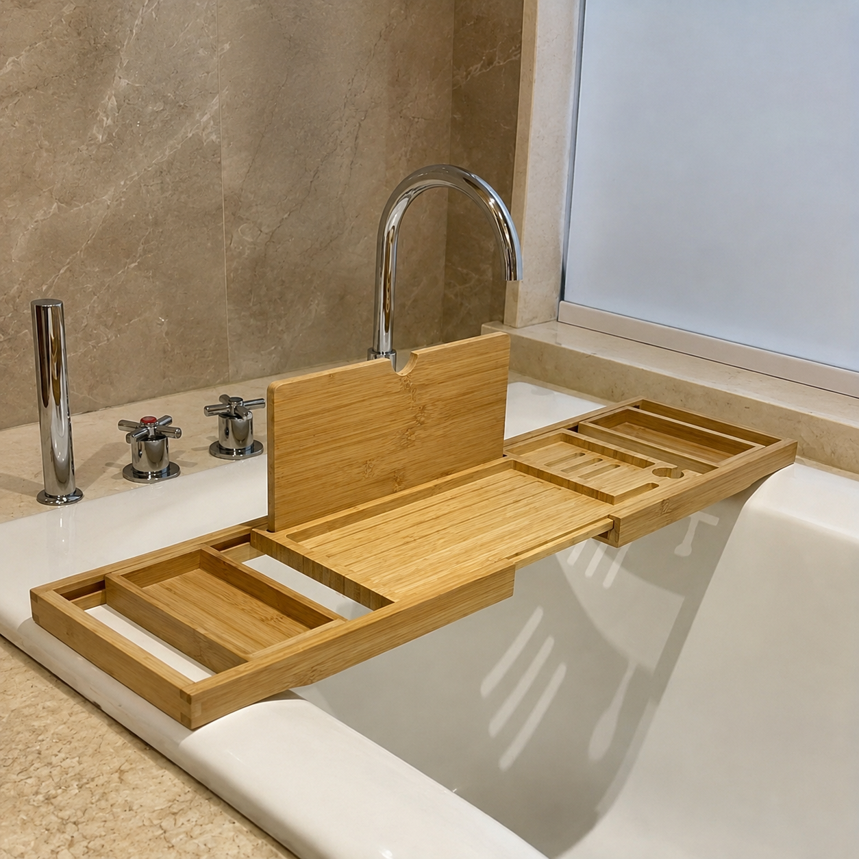Adjustable Wooden Bath Tray