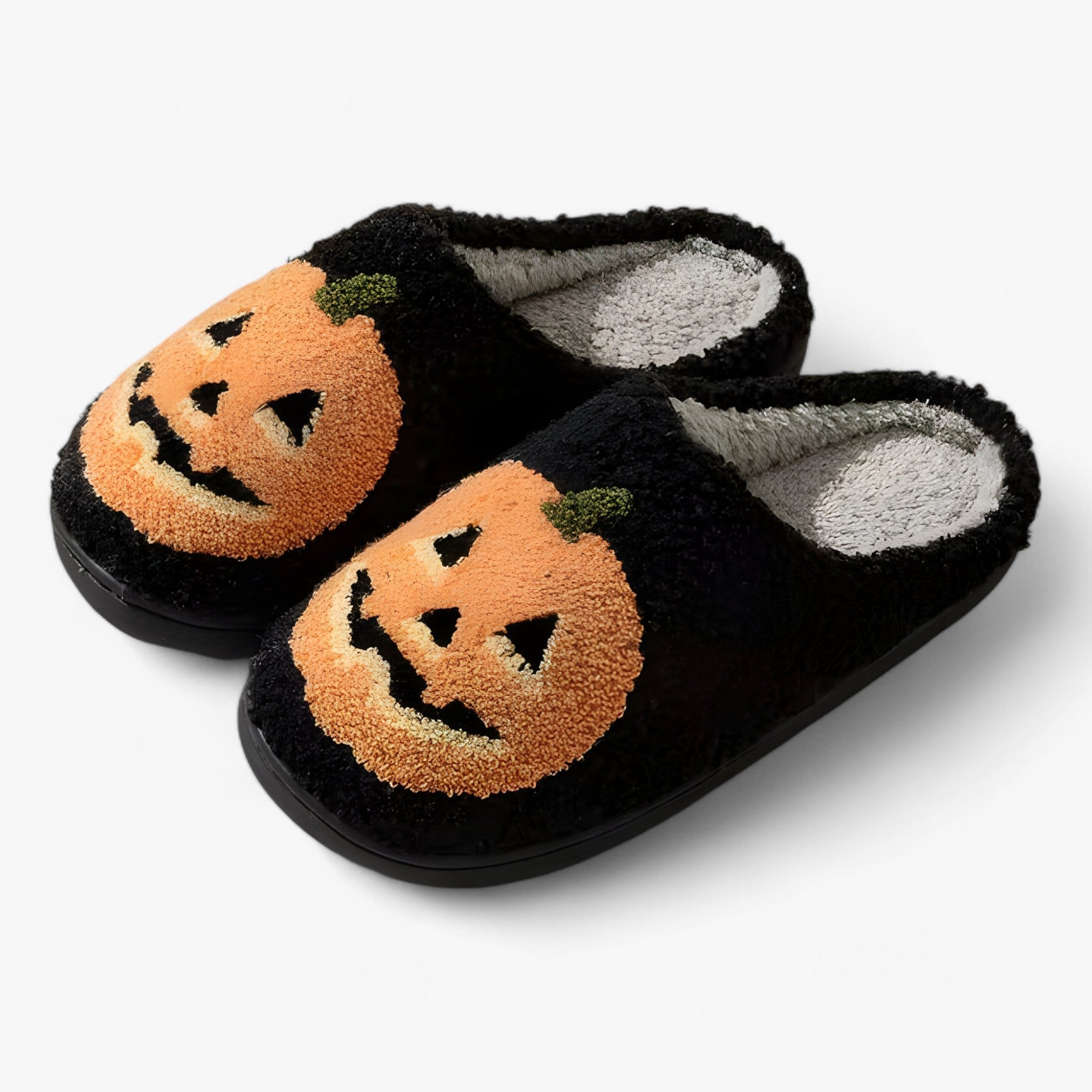 home & garden : CozyPumpkin - Zachte - Warme en Leuke Sloffen voor het Comfort van de Herfst in Zwart van Pantino