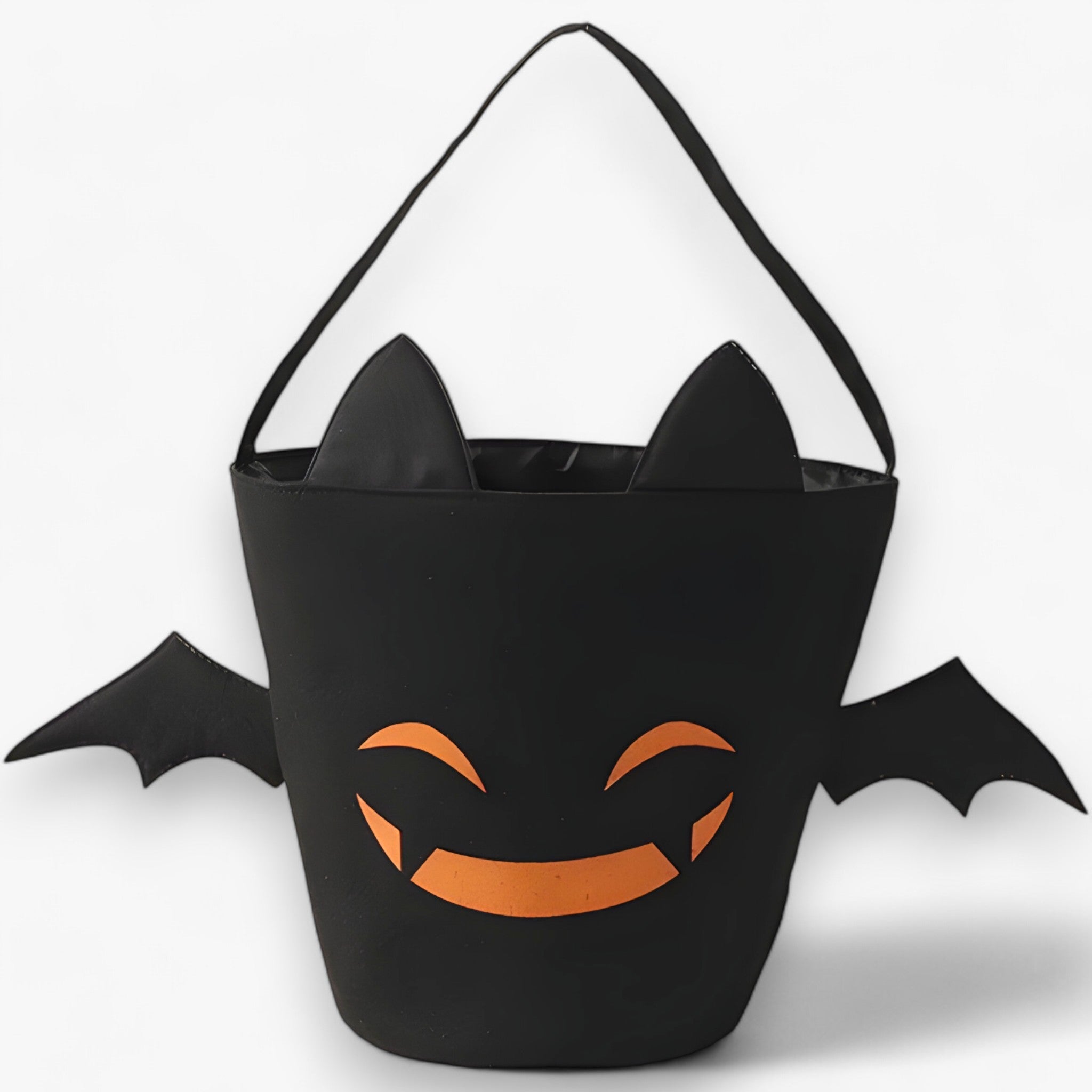 bags : Pumpkin Candy Basket - Leuke Mand voor Halloween-Feestjes en Cadeaus - Zwart in Zwart 2 van Pantino