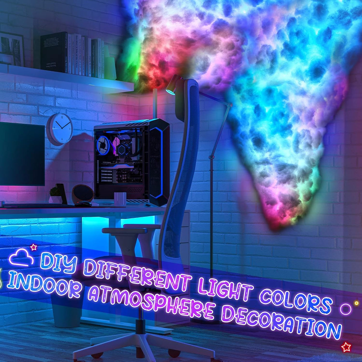 LED Cloud Light : Dream Cloud Light – Music Sync RGB LED Lamp in van Vanda Liamo