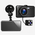 1080P Full HD Dual Dash Cam with Rear Camera