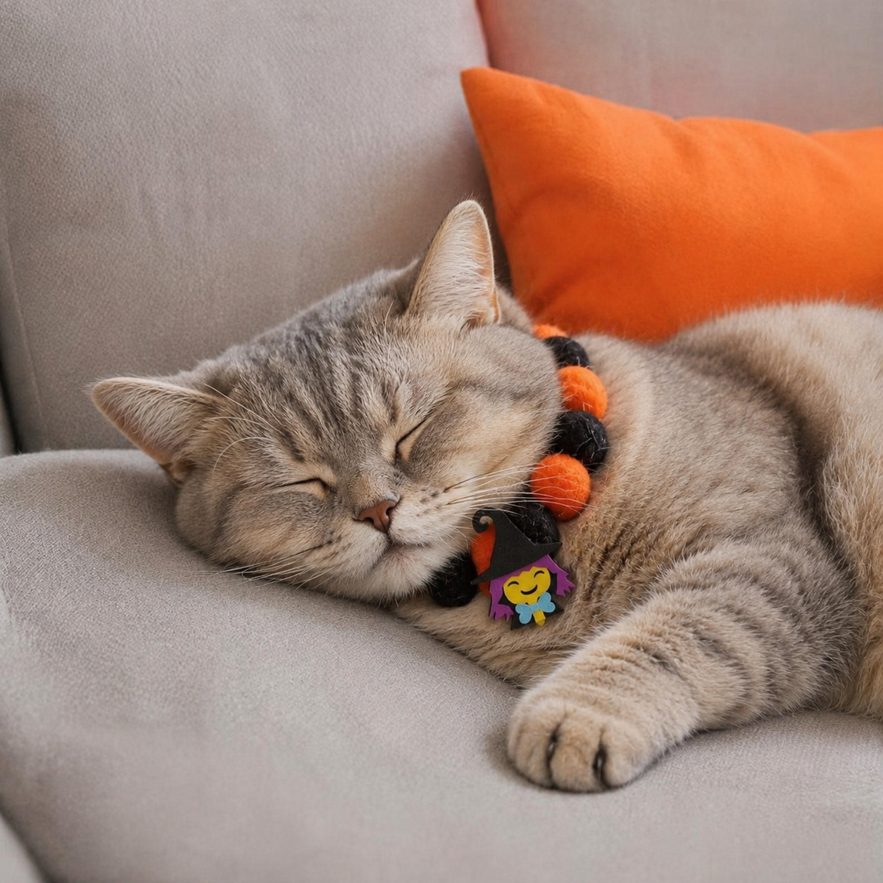 Gifts – Seasonal – Halloween : Halloween Pumpkin Skull Pet Collar in van Vandaliamo