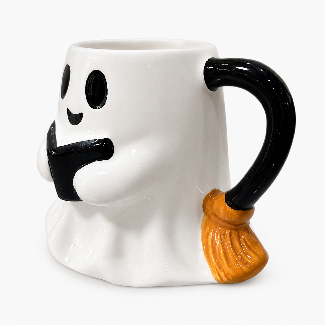 Gifts – Seasonal – Halloween : Ghost with Book Ceramic Halloween Mug in van Vandaliamo