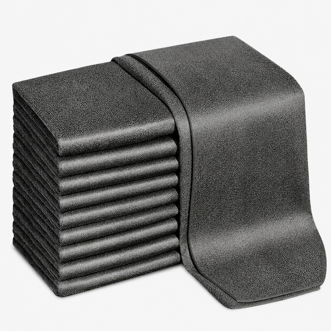 10pcs Versatile Microfiber Cloths for Windows, Car & Kitchen