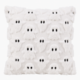 Halloween Cushion Cover with Ghost and Pumpkin Motif