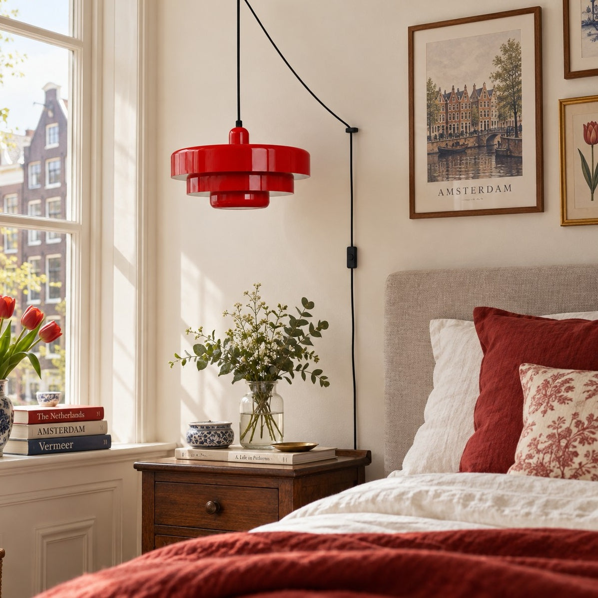 Home Decor : Retro Bauhaus Plug-In Pendant Light - Multi Color in van Vandaliamo