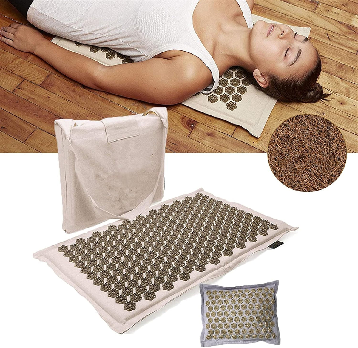 Wellness : Acupressure Mat & Pillow Set - 5500 Pressure Points in van Vandaliamo