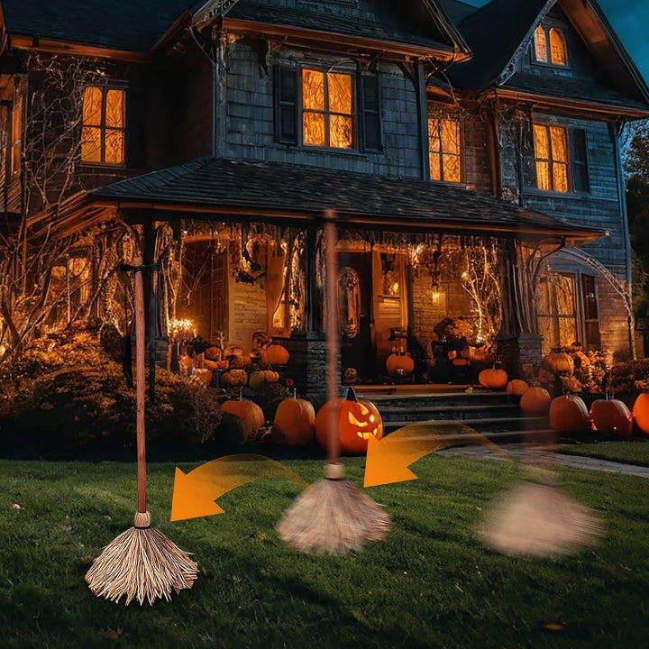Floating Witch Broom - Sound and Motion Activated
