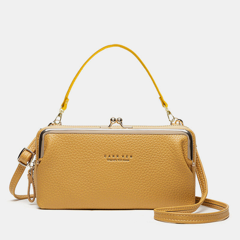 Trendy Crossbody Mobiele Tas - Ruim, Stijlvol en Veilig Sluitmechanisme