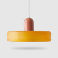Bauhaus Style Glass Pendant Light with Ring Shade