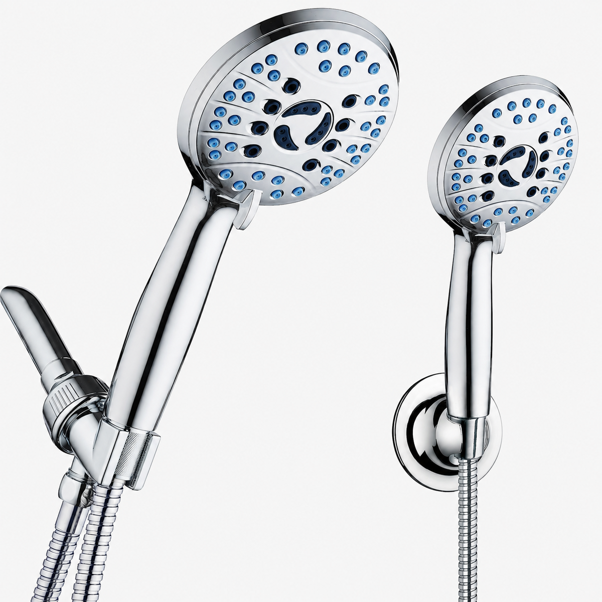 8-Setting High-Pressure Handheld Shower Head with Hose