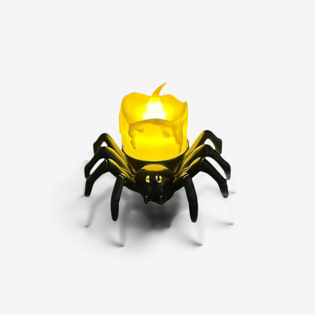 Gifts – Seasonal – Halloween : Spider-Shaped Decorative Halloween Candle Holder in Spider White Candle van Vandaliamo
