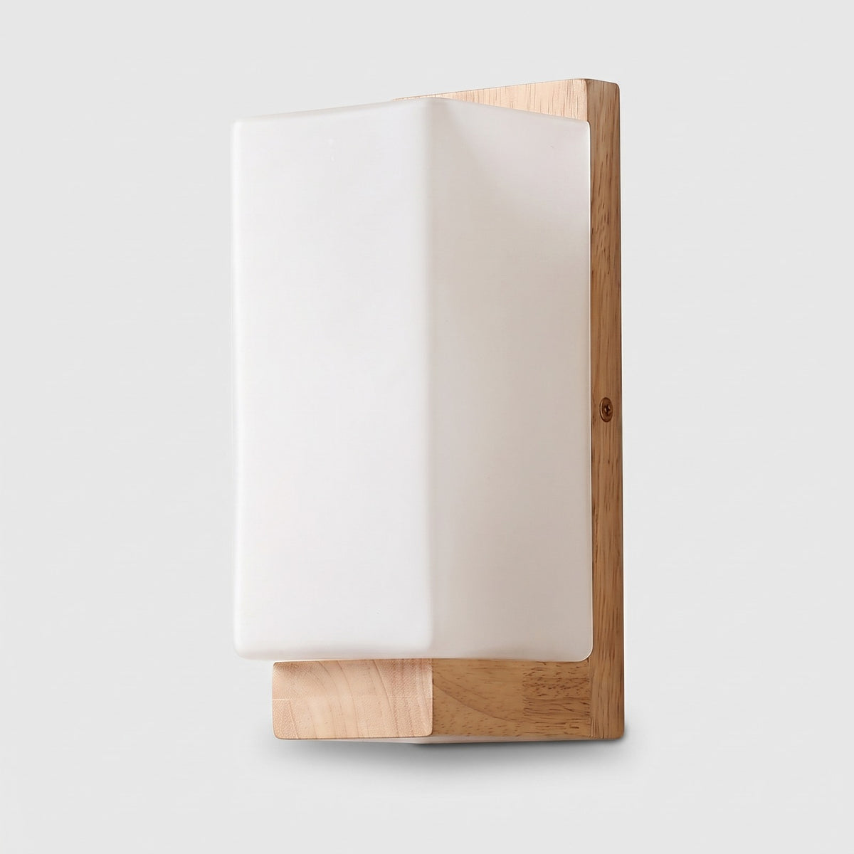 Home Decor : Wall Sconce with Rectangular Wood Frame and Glass Shade in van Vanda Liamo