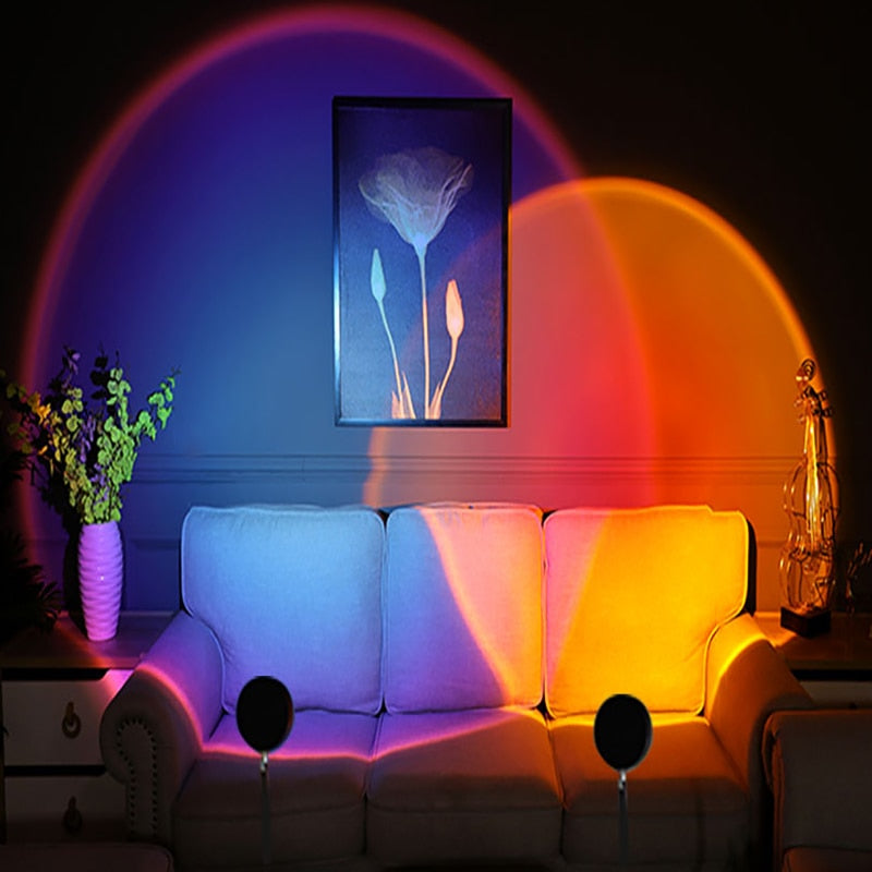 Projection Ambient Lamp : Sunset Projection Lamp – Rainbow Prism Ambient Light in van Vanda Liamo