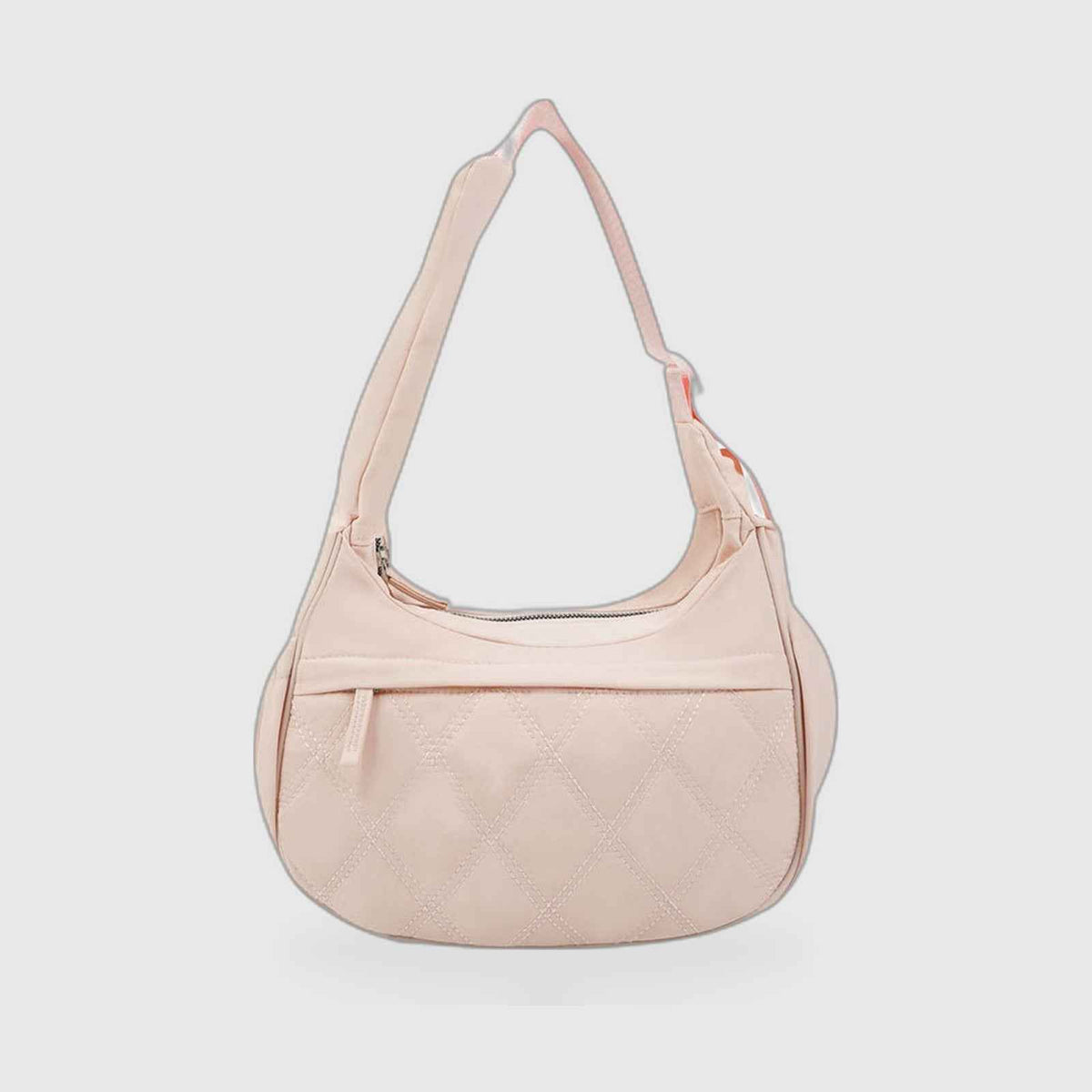 Hobo Bag : Quilted Crescent Hobo Bag – Diamond-Stitch Shoulder Bag in van Vanda Liamo