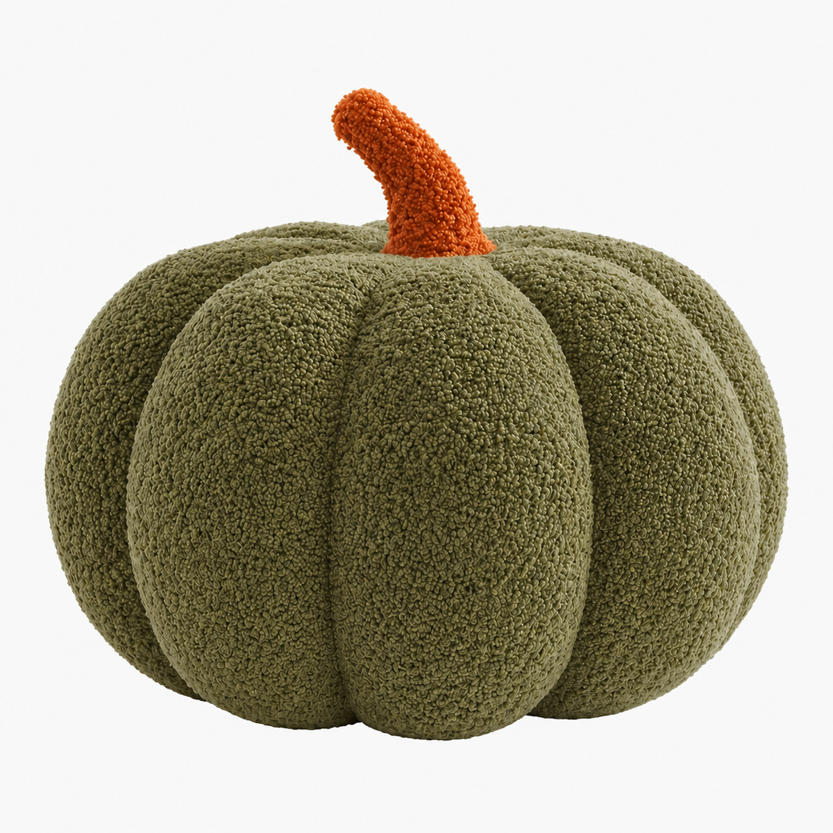 Gifts – Seasonal – Halloween : Plush Pumpkin Decorative Pillow - Soft Autumn and Halloween Decoration in Green van Vandaliamo